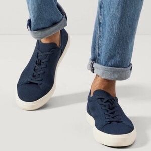 Rothy's The RS02 Knit Sneaker Navy Blue Cushioned Lace Up Men’s 10.5